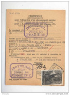 3 X Cetificat D' Abonnement Timbre CF Cachets De Gare MOUSTIER 1949 - Sociétés à TAMINES Et FRANIERE --  B8/410 - Autres & Non Classés