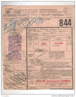 BRABANT WALLON - Lettre De Voiture 3 Timbres CF Gare De WATERLOO 1946 Vers LIGNE - Savonnerie Thomas --  B8/399A - Andere & Zonder Classificatie