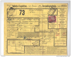 Lettre De Voiture Complète Timbre CF Gare De AALST NOORD 1922 + Griffe Poids Reconnu  --  B8/397 - Otros & Sin Clasificación