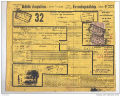 Lettre De Voiture Complète 2 Timbres CF Gare De CHIMAY 1922 + Griffe Poids Reconnu  --  B8/396 - Autres & Non Classés