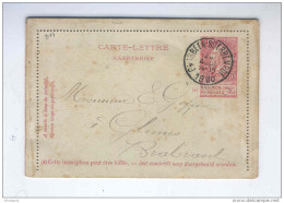 Carte-Lettre Fine Barbe Simple Cercle GLABBEEK SUERBEMPDE 1900 - Origine ETTENRODE WEVER   --  B7/276 - Letter-Cards