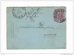 Carte-Lettre Type TP 30 Simple Cercle JODOIGNE 1883 Vers Anvers  -- B7/254 - Cartes-lettres