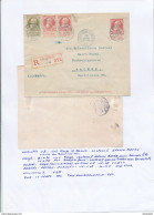 YY125 -- Enveloppe RECOMMANDEE Grosse Barbe U9 à 10 C + TP Dito 10 Et 20 C LIEGE 1908 Vers Allemagne - TARIF 50 C - Briefe