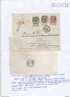 YY119 --  Enveloppe RECOMMANDEE Grosse Barbe U8 à 10 C + TP Grosse Barbe 35 C Et Armoiries 5 C - TARIF 50 C Vers Suisse - Enveloppes