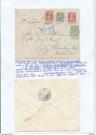 YY126 -- Enveloppe RECOMMANDEE Grosse Barbe U9 à 10 C + TP  BLANKENBERGHE 1908 Vers Allemagne - Double Port TARIF 75 C - Covers