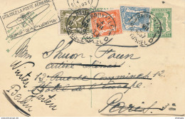 XX 900- Entier Postal Petit Sceau + TP Dito - Quadricolore BRUXELLES 1937 Vers PARIS , Réexpédiée Sans Frais Vers BERLIN - Postkarten 1934-1951