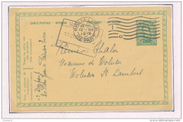 Entier Postal Petit Albert Bruxelles 1918 Vers WOLUWE - Cachet De FORTUNE Gare De Woluwe  --  XX575 - Fortuna (1919)