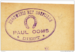 BRASSERIE Belgique - Entier Postal Germania DIEST 1916 Censure Dito - Brouwerij Het Hoefijzer  --  WW884 - Biere