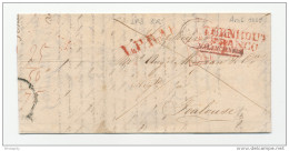 Lettre Précurseur TURNHOUT Franco 1829 Vers TOULOUSE - Rarissime ( RRR ) Marque De Rayon LPB3R --  WW862 - 1815-1830 (Periodo Holandes)