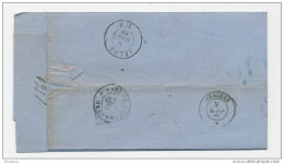 Lettre TP 18 NAMUR 1869 Vers DIEKIRCH - TARIF PREFERENTIEL Luxemnbourg 20 C. - Marque De Passage ARLON  --  WW865 - Officinas De Paso