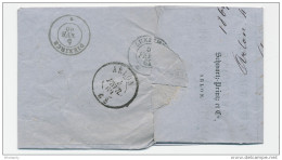 Lettre TP 18 ARLON 1869 Vers DIEKIRCH - TARIF PREFERENTIEL Luxemnbourg 20 C. - Marque De Passage ARLON  --  WW866 - Bureaux De Passage