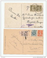 4 Cartes TP Cérès / Mercure Taxées En 1932/1935 , Dont 20 C , 30 C Et 50 C --  WW853 - 1932 Ceres Y Mercurio