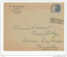 Lettre TP Lion Héraldique 75 C THIENEN 1932 Vers UCCLE - INCONNU Et RETOUR  --  WW762 - 1929-1937 Leone Araldico