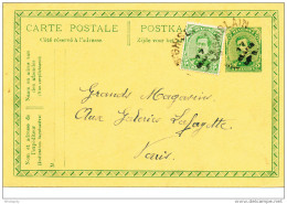 Entier Postal Petit Albert Cachet Electoral De FORTUNE ST GHISLAIN  1919 - XX480 - Noodstempels (1919)