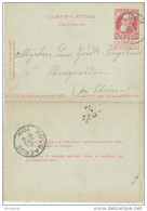 Carte-Lettre Grosse Barbe - LEAU 1908 Vers HOUGAERDE - Origine ORSMAEL GUSSENHOVEN - Signé Van Welkenhuyzen  ---  XX250 - Letter-Cards