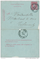 Carte-Lettre Type TP 30 - WYCHMAEL 1883 Vers TIRLEMONT - Signé Vrancken , Juge De Paix à PEER  ---  XX243 - Postbladen