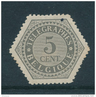 Timbre Télégraphe No 8 - 5 Centimes Gris - Neuf Charnière COB 92 EUR - XX030 - Telegraph [TG]