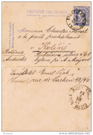 Carte-Lettre Emission 84 BRUXELLES 1891 Vers KOLIN MESTO / BOHEME AUTRICHE  --  WW268 - Letter-Cards