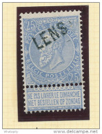 Griffe D'Origine / De Gare Sur Timbre-Poste Fine Barbe - LENS  -- WW166 - Linear Postmarks