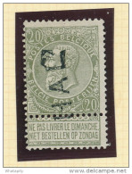 Griffe D'Origine / De Gare Sur Timbre-Poste Fine Barbe - HAL  -- WW163 - Langstempel