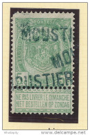Griffe D'Origine / De Gare Sur Timbre-Poste Armoirie - MOUSTIER  -- WW173 - Linear Postmarks