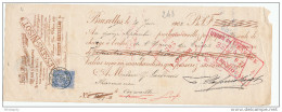 BELGIQUE - Document Financier Via Poste Belge 1902 - Boites Pour Pharmaciens Claessens à FOREST Bruxelles  -- VV421 - Farmacia