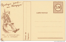 MOBILISATION 1939 - Carte Postale Neuve Illustrée Soldat Belge - En Franchise SM   --  C1/780 - Other & Unclassified