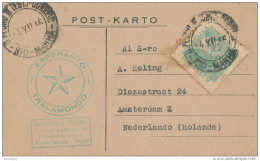 ESPERANTO - BRASIL - Carte Postale Cachet Etoile Verte RIO DE JANEIRO 1945 Vers AMSTERDAM  -- C1/789 - Esperánto