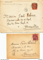 305/27 - Les Cachets Postaux De BRUGES - Affranchissements Divers Sur 13 Documents 1892/1928 - Other & Unclassified