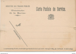 068/27 - MARINE Militaire Belge - 2 Cartes De Service (1 Double) - Non Utilisées - Storia Postale