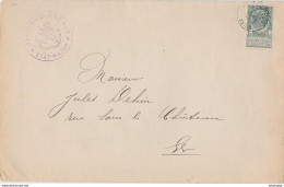 ZZ891 - IMPRIME TP Armoiries HUY Nord 1903 - Cachet Et Texte Garde Civique De HUY - Etat-Major - Storia Postale