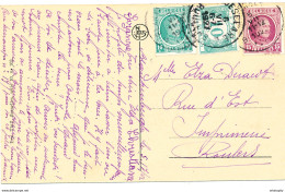 ZZ281 -- Carte-Vue TP Houyoux BLANKENBERGHE 1927 Vers Elza Deraedt à ROESELARE - Taxée 10 C - Lettres & Documents
