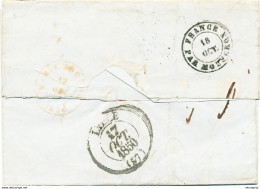 ZZ224 - Lettre Précurseur MOULINS LILLE 1850 Vers ROLY Via  MARIEMBOURG - FRANCE Par MOUSCRON - Ufficio Di Transito