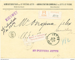 ZZ339 - Enveloppe Recommandée En Franchise Totale JETTE 1894 En Locale - Refusée , RETOUR - Franchigia