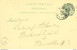 108/26 - Entier Postal Lion Couché WALCOURT 1892 - Boite Rurale AO- Origine Manuscrite FONTENELLE - Correo Rural