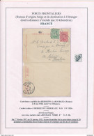 YY 256 - Carte-Lettre Petit Albert + TP Dito HERSEAUX 1920 Vers ROUBAIX France - TARIF FRONTALIER 15 C - Kartenbriefe