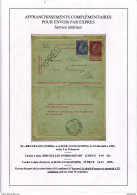 YY 250 - Carte-Lettre Fine Barbe + TP Dito 25 C En EXPRES Bruxelles  1902 Vers Télégr. LIEGE GUILLEMINS - Cartas-Letras