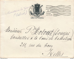 YY659 - Enveloppe En Franchise BRUXELLES Vers 1910 - Griffe Cursive MINISTERE DE LA GUERRE (Cabinet) - Franquicia