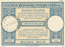 DT 385 -- BELGIQUE Coupon Réponse International ( IRC) 8 Francs - ST JOB In ' T GOOR 1964 - Cupón-respuesta Internacionales