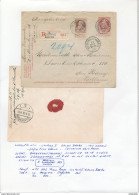 YY132 -- Enveloppe RECOMMANDEE Grosse Barbe U11 à 10 C + TP 35 C BORGERHOUT 1908 Vers NL - TARIF PREFERENTIEL 45 C - Buste