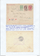 YY136 -- Enveloppe  RECOMMANDEE Grosse Barbe U14 à 10 C + TP 5 Et 35 C ANTWERPEN 1912 Vers Allemagne - TARIF 50 C - Covers