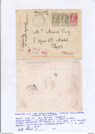 YY137 -- Enveloppe  RECOMMANDEE Grosse Barbe U14 à 10 C + TP 20 C X 2 ANTWERPEN 1910 Vers PARIS France - TARIF 50 C - Omslagen