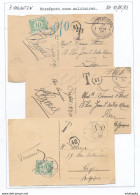 818/29 - TAXATION Sur Poste Militaire - 3 X Carte-Vue Postes Militaires Belges 1924 - 2 X Taxées 10 Centimes à LIEGE - Storia Postale