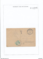 813/29 - TAXATION Sur Poste Militaire - Carte-Vue Postes Militaires Belges 1 En 1923 - Taxée 10 Centimes à PERUWELZ - Storia Postale