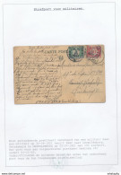 804/29 - TAXATION Sur Poste Militaire - Carte-Vue PEER 1921 Vers BOURG LEOPOLD - Taxée 15 Centimes - Sur Feuille D'Album - Storia Postale