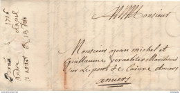 765/29 - Lettre Précurseur 1716 BRUSSEL Vers ANTWERPEN - Marque 1 Stuiver à La Craie (transport Par Messager) - 1714-1794 (Austrian Netherlands)