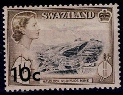 SWAZILAND 1961 QUEEN ELISABETH II MI No 75 MNH VF!! - Swaziland (...-1967)