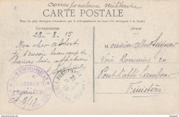 589/28 - ZONE NON OCCUPEE - Armée Française - Carte-Vue DIXMUDE Cachet De Régiment 1915 Vers Le FINISTERE France - Unbesetzte Zone