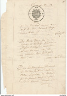Document Fiscal Du Hainaut 2 Pages - Empreinte Deux Patars 1749 -  Mention Du Prince De Ligne Et  BELOEIL  --  SS/571A - Dokumente