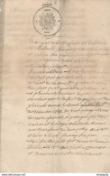 Document Fiscal Du Hainaut 2 Pages - Empreinte Quatre Patars 1742 -  Mention De BELOEIL  --  SS/570A - Documenten